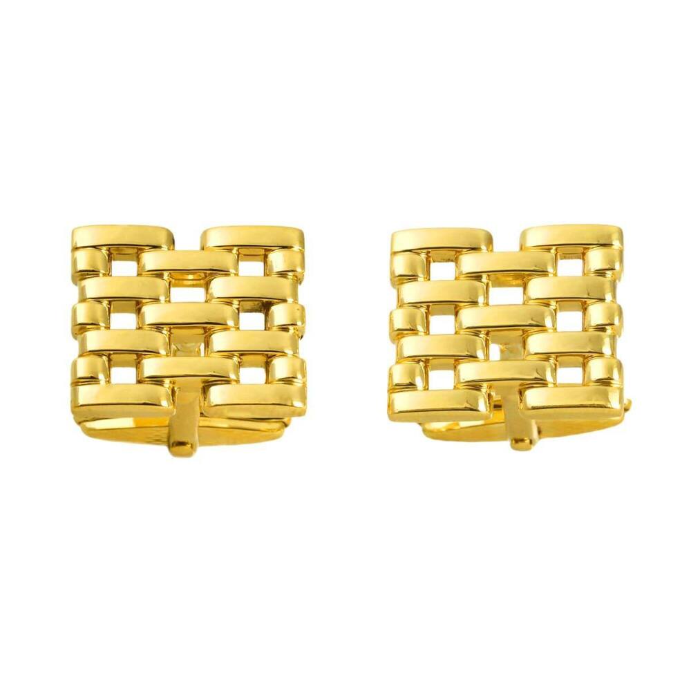 Dunhill cufflinks, 18K yellow gold (750).